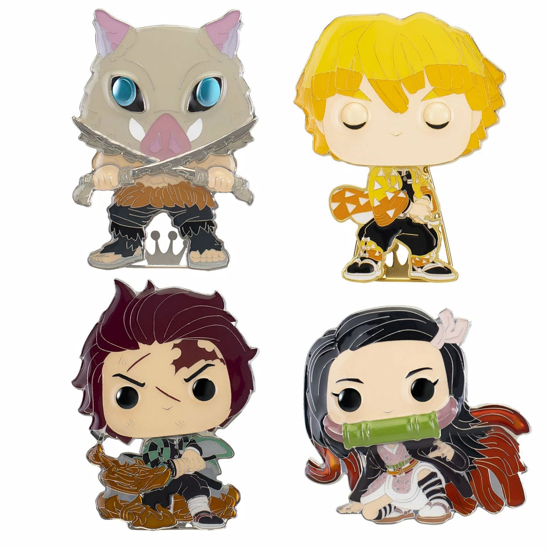 FUNKO POP Pins : Demon Slayer Bundle Of 4 (Pre Order) Pre-Order Funko Pops