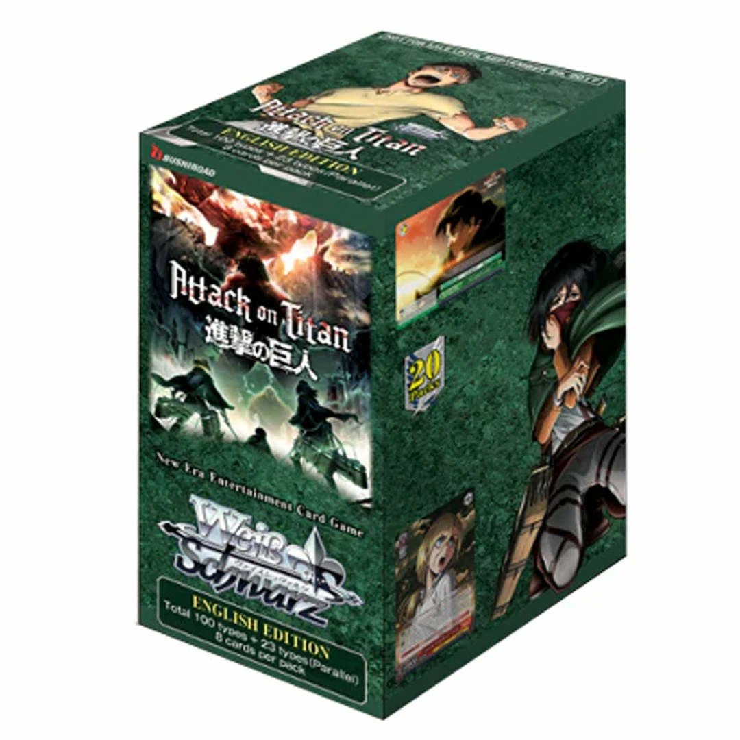 Trading Cards Weiss Schwarz Attack On Titan Vol. 2 Booster Box (In Stock)