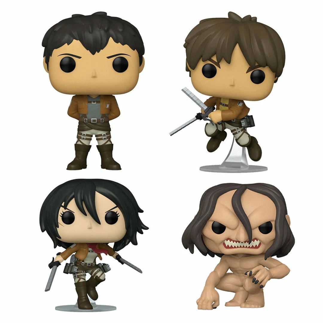FUNKO POP Animation : Attack On Titan Bundle Of 4 (Pre Order)