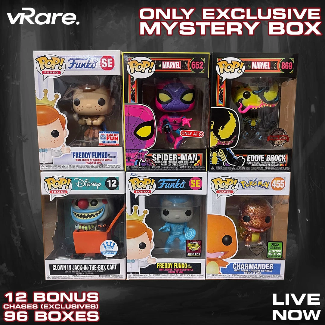 Funko All Exclusive Mystery Box Freddy Funko Hunt (3 Exclusives Per Box)