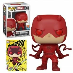 FUNKO POP Marvel : Daredevil PX Previews Exclusive (w/ Comic Book Variant) DAMAGED