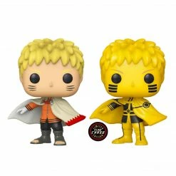 FUNKO POP Animation: Naruto Hokage GITD Chase AAA Anime Exclusive Bundle