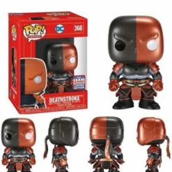 FUNKO POP Asia : Metallic Deathstroke Imperial Palace Beijing Pop Toy Show Exclusive Limited Edition (w/ HardStack) Slight Damage