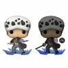 FUNKO POP Animation : Trafalgar Law GITD Chase AAA Anime Exclusive Bundle
